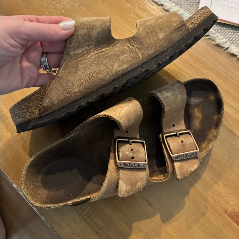 Birkenstock Arizona oiled leather in tobacco - Picture 3 of 4